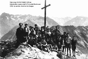 COLO JEUNE FRANCE 1952 la Salette, sommet de Gargas
